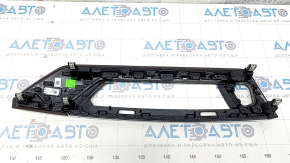 Front panel trim central BMW X3 G01 18-21 black, wood insert Var.poplar, grey, varnish cracks