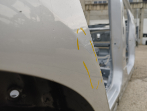 Quarter wing rear right Toyota Prius 50 16- silver, on the body, bumps