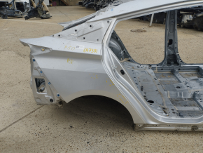 Quarter wing rear right Toyota Prius 50 16- silver, on the body, bumps
