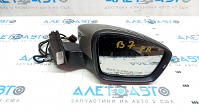 Side mirror right VW Passat b7 12-15 USA type as b7 5 pin, turn signal, beige LA1X