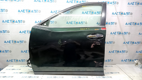 Door assembly front left Nissan Rogue 14-20 Keyless, green DAL, bump, scratch