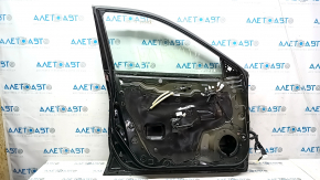Door assembly front left Nissan Rogue 14-20 Keyless, green DAL, bump, scratch