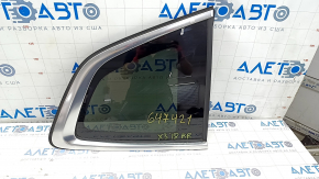 Window blind glass rear right BMW X3 G01 18-21 chrome, tinted, torn seal