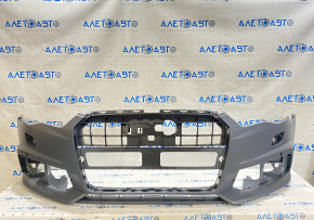 Bare front bumper Audi A6 C7 16-18 rest s-line for parking sensors