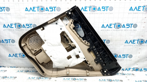 Door trim card rear left VW Tiguan 18 - beige, trim black gloss, armrest leather beige,