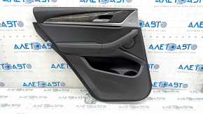 Door trim card rear left BMW X3 G01 18-21 leatherette black, wood insert Var.poplar, grey, butt