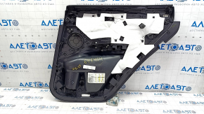 Door trim card rear left BMW X3 G01 18-21 leatherette black, wood insert Var.poplar, grey, butt