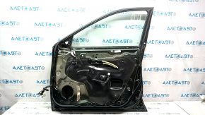 Door assembly front right Nissan Rogue 14-20 keyless, green DAL