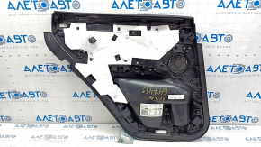 Door trim card rear right BMW X3 G01 18-21 leatherette black, wood insert Var.poplar, grey