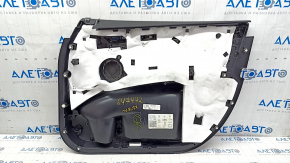 Door trim card front left BMW X3 G01 18-21 leatherette black, wood insert Var.poplar, grey