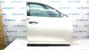 Door assembly front right Nissan Rogue 14-20 keyless, white QAK, bumpers