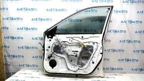 Door assembly front right Nissan Rogue 14-20 keyless, white QAK, bumpers