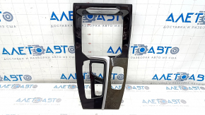 BMW X3 G01 18-21 center console trim black, wood insert Var.poplar, grey, scratches