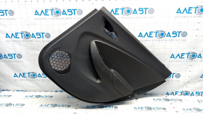 Door trim card rear right Chevrolet Volt 16- black, armrest leather black, worn