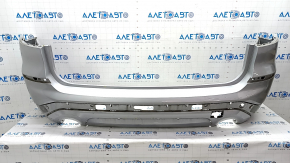 Bare rear bumper BMW X3 G01 18-21 X-Line for parking sensors, without towbar, silver, bumpers, crack in mount