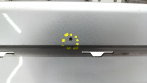 Bare rear bumper BMW X3 G01 18-21 X-Line for parking sensors, without towbar, silver, bumpers, crack in mount