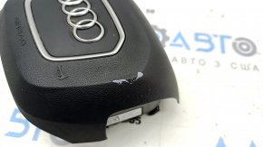 Airbag in steering wheel driver Audi Q5 80A 18-20 black, type 2, tear, needs cleaning