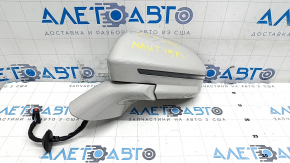 Side mirror left Lincoln Nautilus 19-21 16 pin, turn signal, heated, backlight, auto-dimming, BSM, beige
