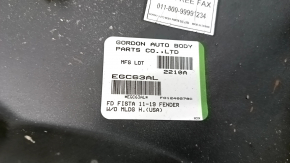 Front left wing Ford Fiesta 11-19 without threshold pad, silver UX, GORDON, CAPA