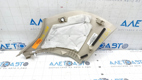 Rear pillar trim behind the window right Lincoln Nautilus 19-23 beige, scratches