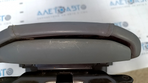 Armrest Acura MDX 14-16 prerest leather gray, worn, dents, cracks, scratches