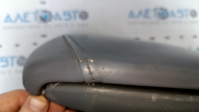 Armrest Acura MDX 14-16 prerest leather gray, worn, dents, cracks, scratches
