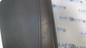 Armrest Acura MDX 14-16 prerest leather gray, worn, dents, cracks, scratches
