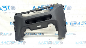 Front panel trim center lower Audi Q5 80A 18- black, pokes, in paint