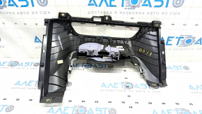 Front panel trim center lower Audi Q5 80A 18- black, pokes, in paint