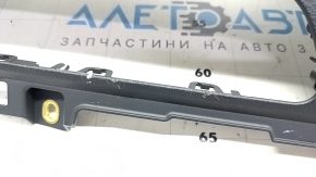 Front panel trim center lower Audi Q5 80A 18- black, pokes, in paint