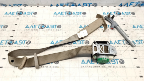 Driver's seat belt with tensioner Nissan Rogue 14-20 beige, dry-cleanable, driftwood