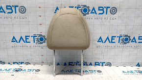 Headrest front right Nissan Rogue 14-20 cloth beige, dry cleanable