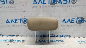 Headrest rear central Nissan Rogue 14-20 cloth beige, dry cleanable