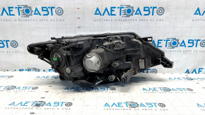 Headlight front left Nissan Rogue 17- halogen, with mount, mount broken