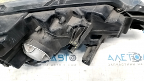 Headlight front left Nissan Rogue 17- halogen, with mount, mount broken