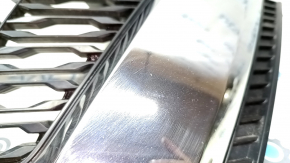 Radiator grill grill Nissan Rogue 17- under camera, under radar, under square emblem, without emblem, sand