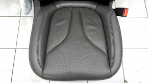 Passenger seat Lincoln Nautilus 19-20 without airbag, electric, heated, ventilated, leather dark brown, shot