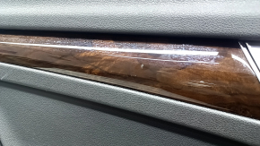 Door trim card rear left Audi Q5 80A 18-20 black, with wood insert, black armrest, Bang & Olufsen, scratches