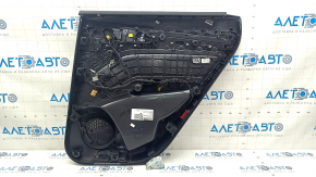 Door trim card rear left Audi Q5 80A 18-20 black, with wood insert, black armrest, Bang & Olufsen, scratches