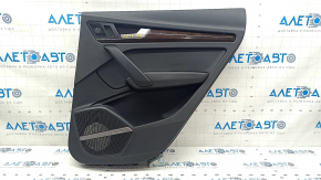 Door trim card rear right Audi Q5 80A 18-20 black, with wood insert, black armrest, Bang & Olufsen