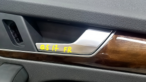 Door trim card front right Audi Q5 80A 18-20 black, with wood insert, black armrest, Bang & Olufsen, scratches, tears