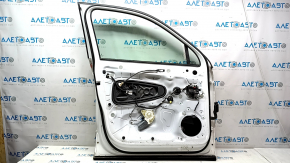 Door assembly front left VW Tiguan 18- white LC9A, chrome molding, butts