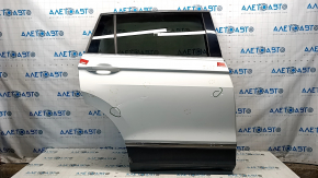 Door assembly rear right VW Tiguan 18- white LC9A, chrome molding, butts