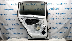 Door assembly rear left VW Tiguan 18- white LC9A, chrome molding, butts