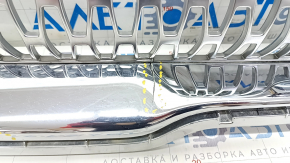 Radiator grill Lincoln Nautilus 19-23 chrome, with emblem, chips, sand on chrome, scratches, crack