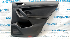 Door trim card rear right VW Tiguan 18- black, armrest leather black, scratch