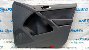 Door trim card front right VW Tiguan 09-17 black, armrest leather black