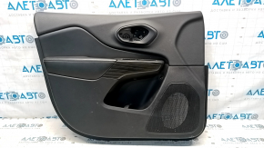 Jeep Cherokee KL 14-18 black front left door panel, black leather armrest
