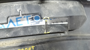 Lower lip of the front bumper Lincoln Nautilus 19-21 without parking sensors, structure, cracks, broken grille, pressed, scratches