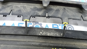 Lower lip of the front bumper Lincoln Nautilus 19-21 without parking sensors, structure, cracks, broken grille, pressed, scratches
